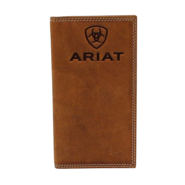 ARIAT EMBOSSED LOGO MEDIUM BROWN - ACCESSORIES WALLET  - A3548044