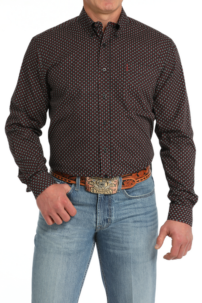 CINCH PRINT MODERN BLACK PRINT - MENS SHIRT  - MTW1347117