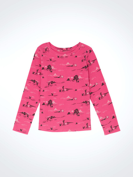 WRANGLER PINK DESERT GRAPHIC TEE - KIDS GIRLS SHIRT - 112355917