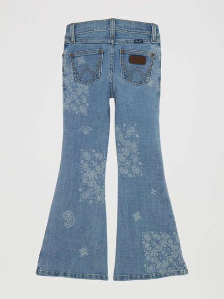 WRANGLER RETRO FLARE PAISLEY MELODY - KIDS GIRLS JEANS - 112361274