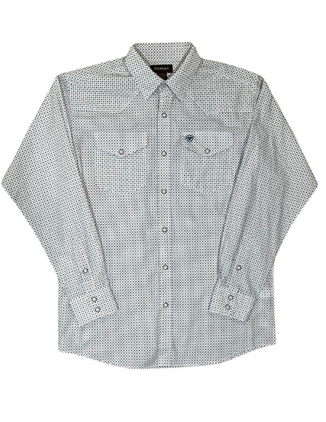 ARIAT JAYCEE CLASSIC FIT WHITE PRINT - MENS SHIRT  - 10054698