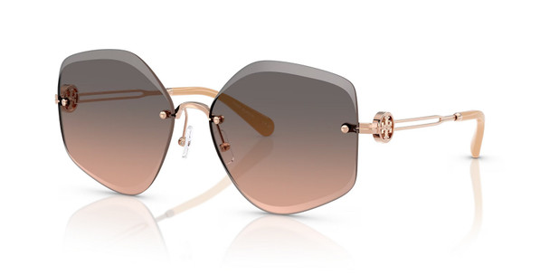 TORY BURCH LIGHT ROSE GOLD GRADIENT GREY - SUNGLASS TORY BURCH  - 61113358G9