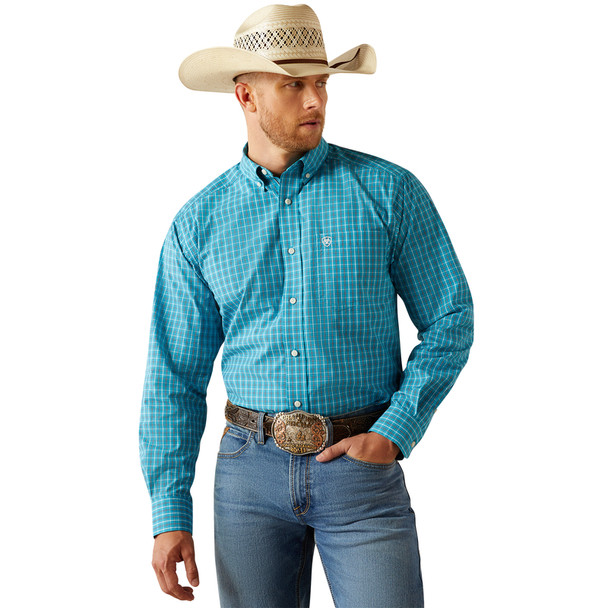 ARIAT PRO JOURNEY CLASSIC TURQUOISE - MENS SHIRT  - 10054739