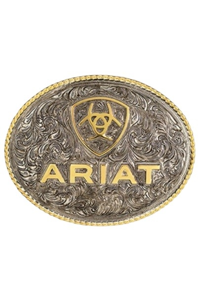 ARIAT LARGE OVAL ROPE EDGE - ACC BUCKLE  - A37063
