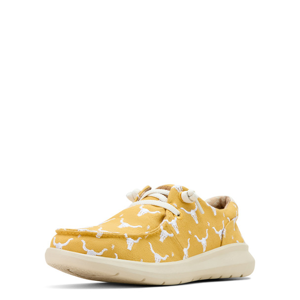 ARIAT HILO DOODLE MUSTARD STEER HEAD - FOOTWEAR LADIES  - 10061129