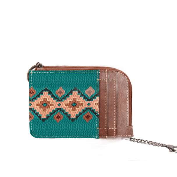WRANGLER TURQUOISE MINI ZIP CARD - ACCESSORIES WALLET  - WG2203-W005TQ