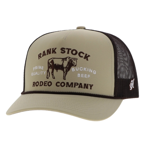 HOOEY TAN BROWN 5 PANEL TRUCKER - HATS CAP  - 2562T-TNBR
