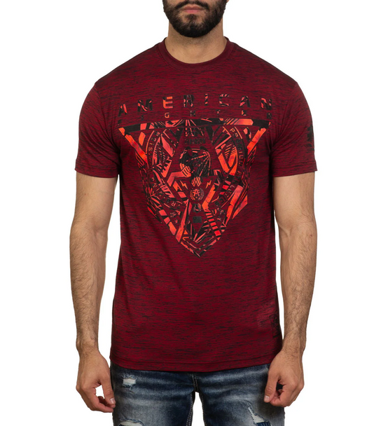 AMERICAN FIGHTER ONSTED JESTER RED BLACK - MENS SHIRT  - FM15243