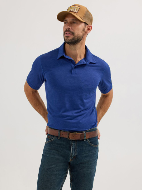 WRANGLER PERFORMANCE POLO NAVY - MENS POLO  - 112359350