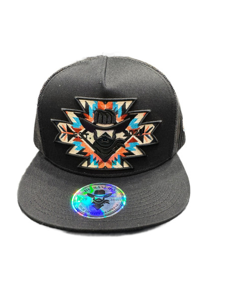 DE RANCHO AZTEC HEART BLK - HATS CAP  - AZTEC HEART BLK