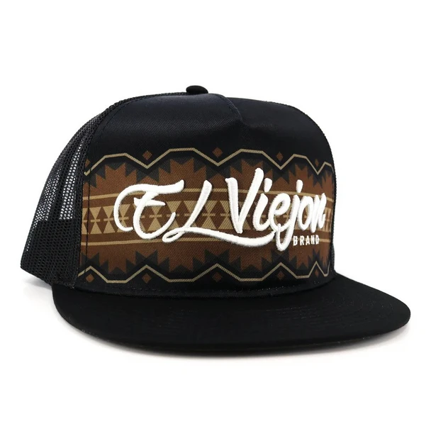 EL VIEJON YUCATAN BLACK BLACK FLAT - HATS CAP  - YUCATAN 2