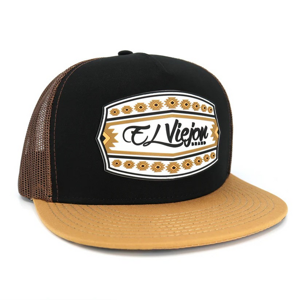 EL VIEJON COMANCHE CARAMEL BLACK BROWN - HATS CAP  - COMANCHE 2