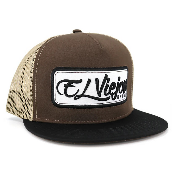 EL VIEJON EV PATCH BLACK BROWN KHAKI - HATS CAP  - EV PATCH 17