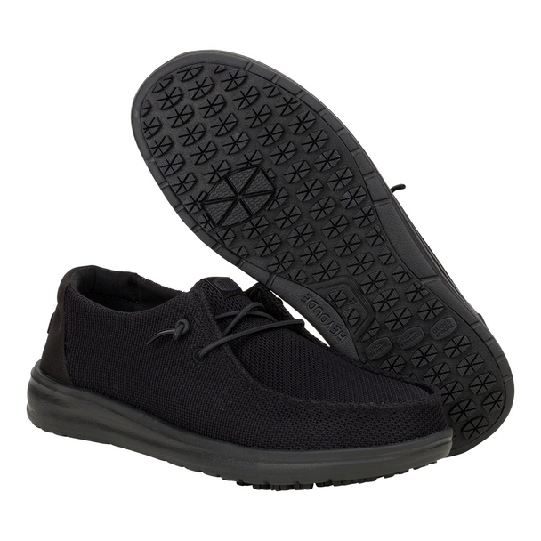 HEY DUDE WALLY WORK CE BLACK - FOOTWEAR LADIES  - 43223-001