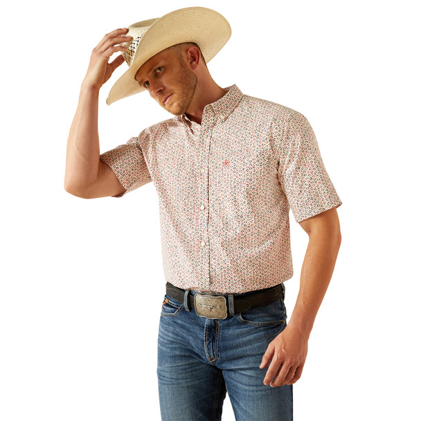 ARIAT CHAPMAN CLASSIC FIT RED PRINT - MENS SHIRT  - 10054815