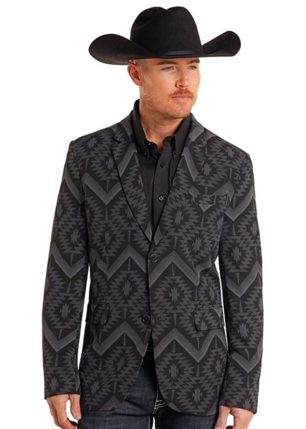 ROCK & ROLL SOUTHWEST BLACK - MENCOATS   - BM96C05504