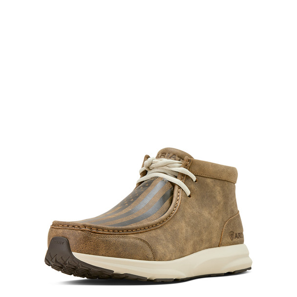 ARIAT SPITFIRE US FLAG PRINT BROWN - FOOTWEAR MEN'S  - 10061198