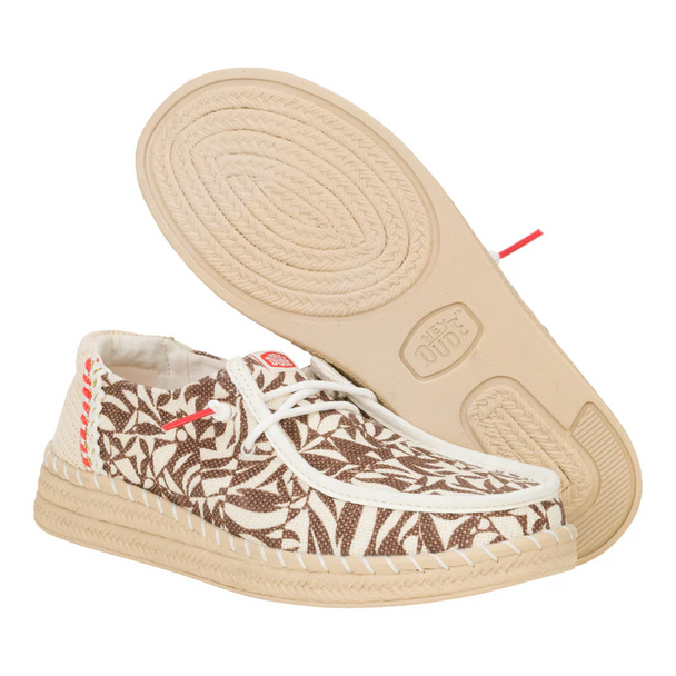 HEY DUDE WENDY ESPADRILLE RETRO PALM - FOOTWEAR LADIES  - 43179-2IA
