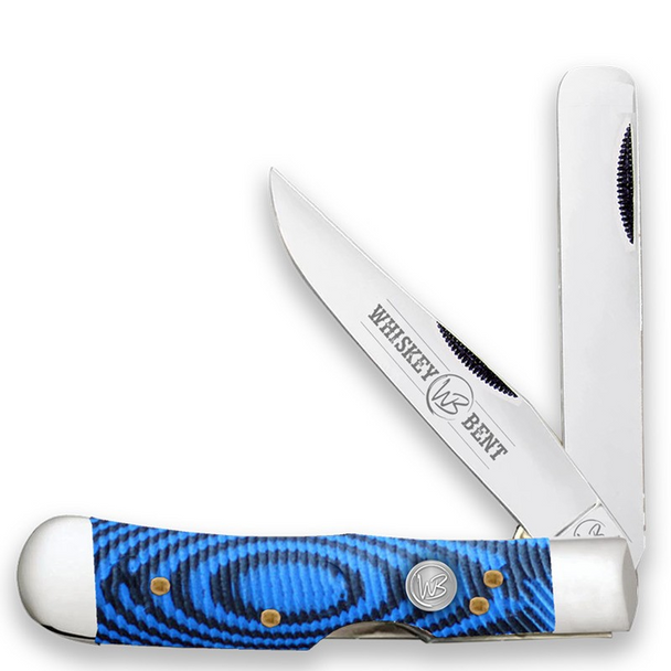 Whiskey Bent Hat Co. BLUE BURST TRAPPER BULLCUTTER - ACC KNIVES  - WB45-27