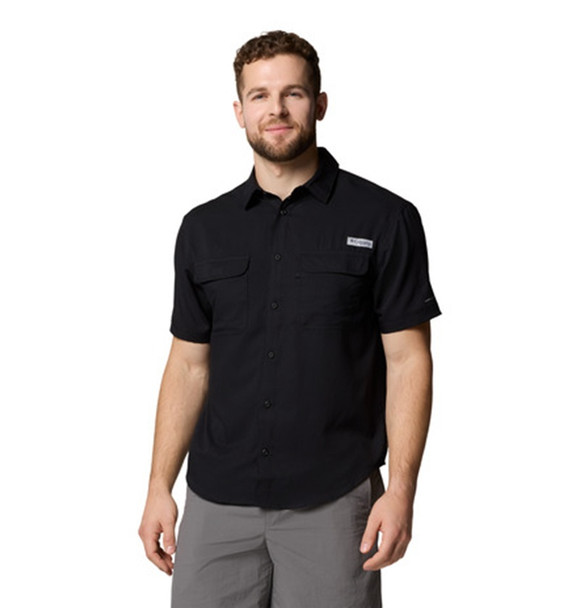 COLUMBIA PFG BACKWATER BLACK - MENS SHIRT  - 2121281010