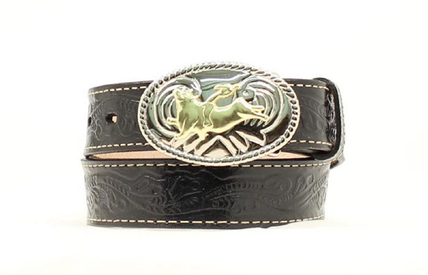 BOYS TOOLED BULL RIDER BLACK - ACCESSORIES BELT KIDS - N4410401