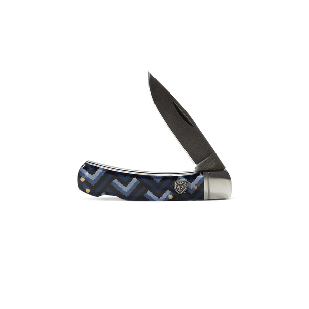 ARIAT 3" SMOOTH BLADE BLUE/BLACK - ACC KNIVES  - A710013297
