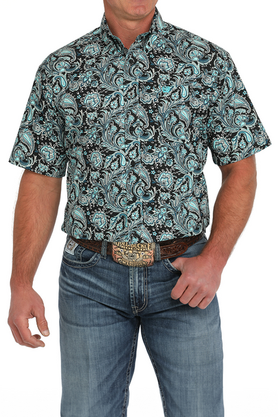 CINCH BLACK PAISLEY PRINT - MENS SHIRT  - MTW1111480