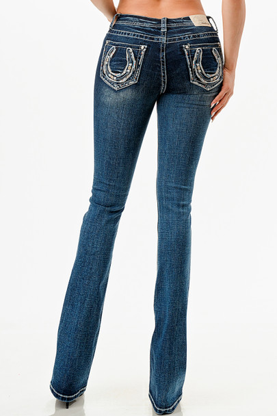 GRACE IN LA 430 HORSE SHOE BOOTCUT - LADIES JEANS  - EB51869