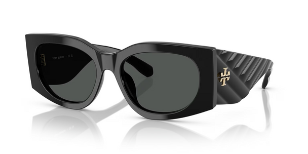 TORY BURCH KIRA RECTANGLE BLACK/DARK GREY - SUNGLASS TORY BURCH  - 7221U170987