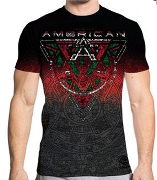 AMERICAN FIGHTER BELLVIEW BLACK MASS PRINT - MENS SHIRT  - FM15482