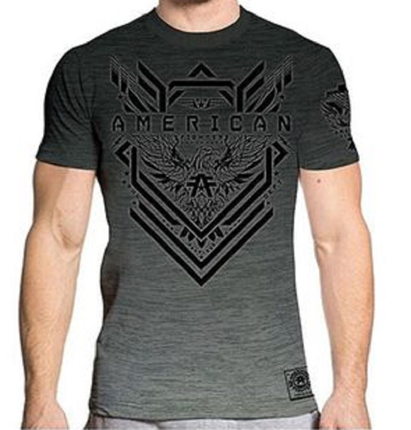AMERICAN FIGHTER GRAFORD GREY PRINT - MENS SHIRT  - FM15627