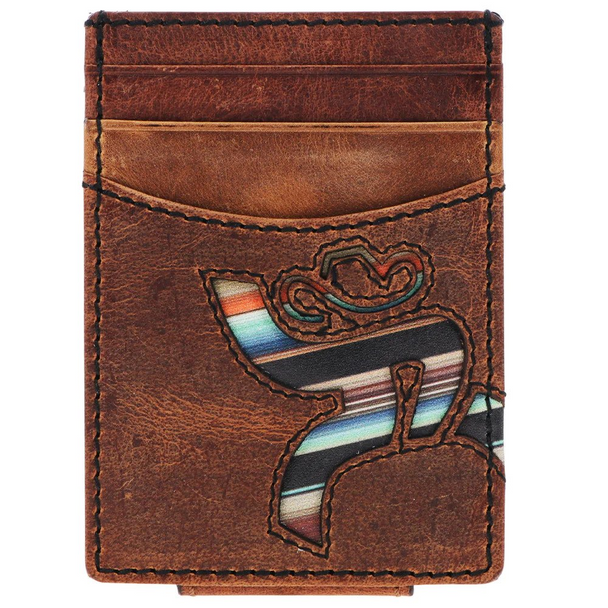 HOOEY HAWK LASER BROWN MONEY CLIP - ACCESSORIES WALLET  - RMC011-BRSP
