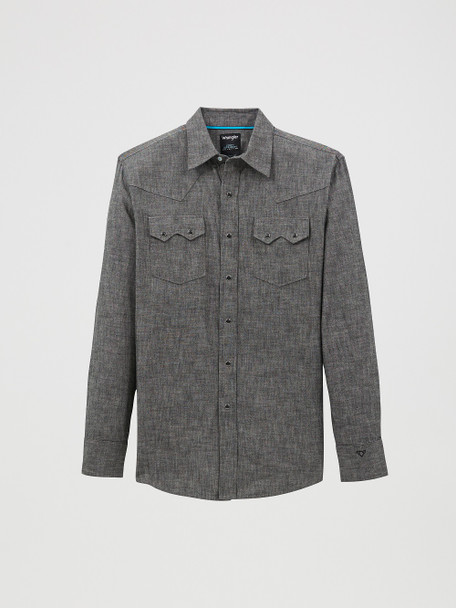 WRANGLER CODY JOHNSON CLASSIC BLACK - MENS SHIRT  - 112368068