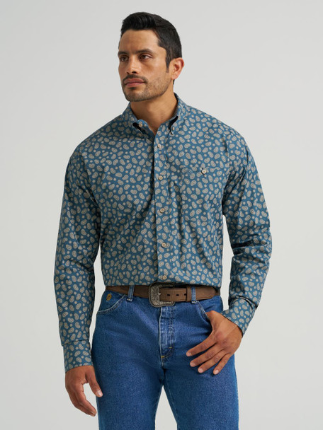 WRANGLER GEORGE STRAIT MALLARD PAISLEY - MENS SHIRT  - 112368236
