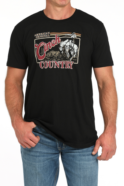 CINCH CINCH COUNTRY BLACK PRINT - MENS TEE  - MTT1690687