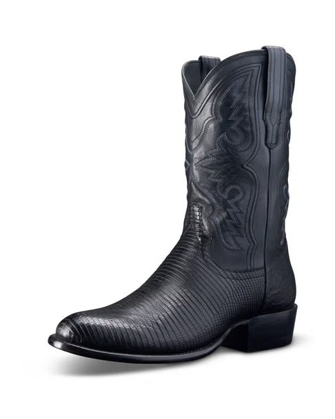 TECOVAS NOLAN BLACK MIDNIGHT LIZARD - BOOT MENS WESTERN - M10092MID