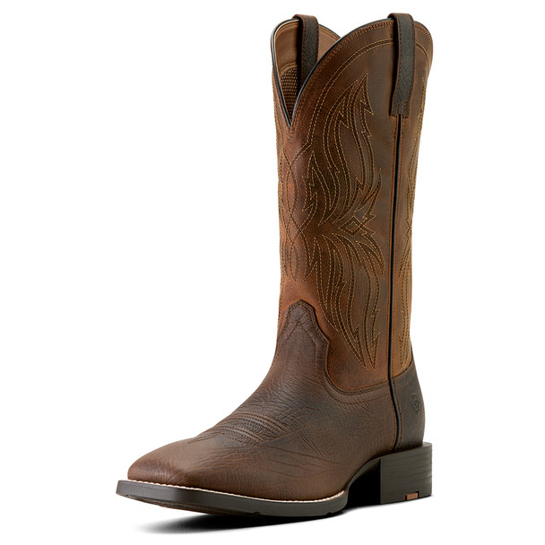 ARIAT RUSTLER TOFFEE HIPPO PRINT - BOOT MENS WESTERN - 10063985
