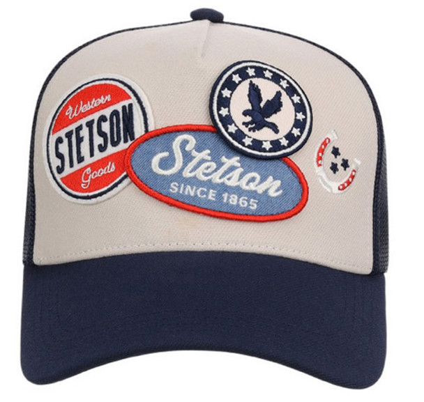 STETSON BALL CAP HORSESHOE/STARS KHAKI - HATS CAP  - 11-077-0102-0100BR