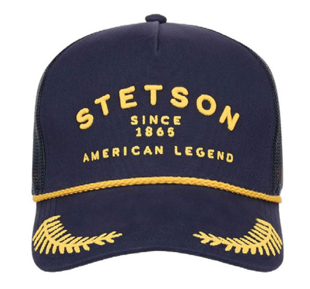STETSON AMERICAN LEGEND GOLD LEAF BLUE - HATS CAP  - 11-077-0102-0067BU
