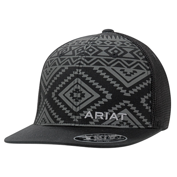 ARIAT AZTEC PRINT BLACK GREY - HATS CAP  - 1508701