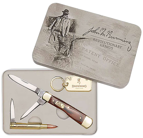 BROWNING JOHN M KNIFE COMBO TIN - ACC KNIVES  - 3220576