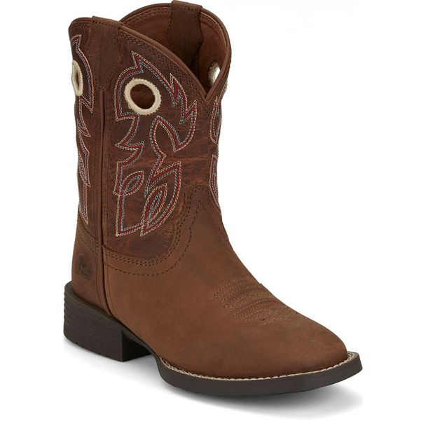 JUSTIN  BOWLINE JUNIOR HAZELNUT BROWN - BOOT KIDS BOYS - JK7523