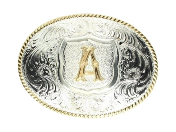 CRUMRINE OVAL INITIAL A BUCKLE - ACC BUCKLE  - C10380-A