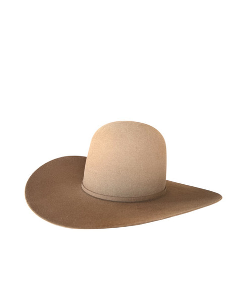 RODEO KING OPEN CROWN 4 1/2" BRIM - HAT FELTS  - OC 7X TAN BELLY FELT