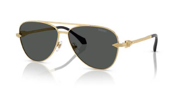 VERSACE AVANTI PILOT GOLD BLACK - SUNGLASS VERSACE  - 2283100287