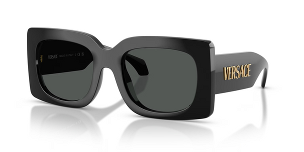 VERSACE SIGNATURE LARGE SQUARE BLACK - SUNGLASS VERSACE  - 4496UGB1/87