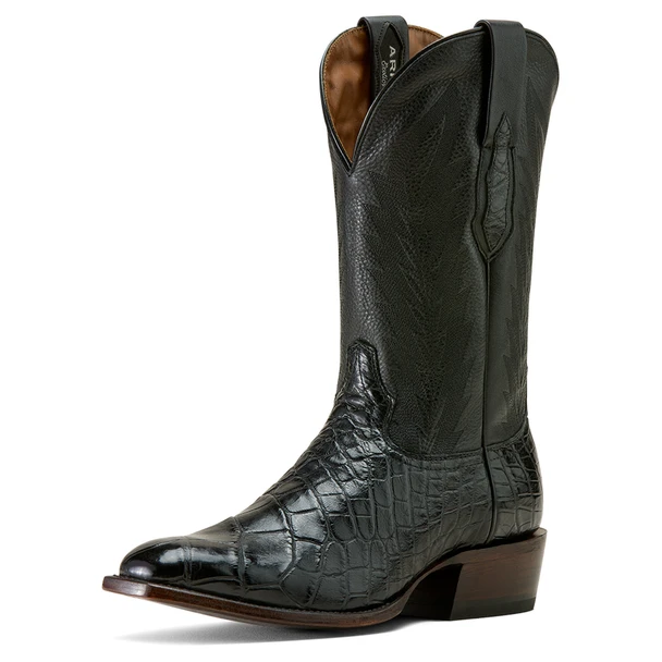 ARIAT WILLIE BLACK GATOR FRENCH TOE - BOOT MENS WESTERN - 10072356