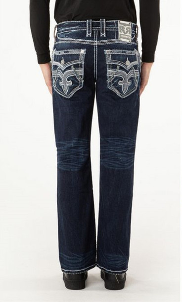 ROCK REVIVAL ALVIN B200 BOOT CUT - MENS JEANS  - RP5519B200