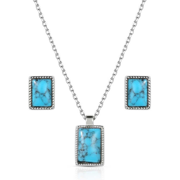 MONTANA SILVERSMITHS RIO RIVER BLUE SET - ACCESSORIES JEWELRY SET - JS6312