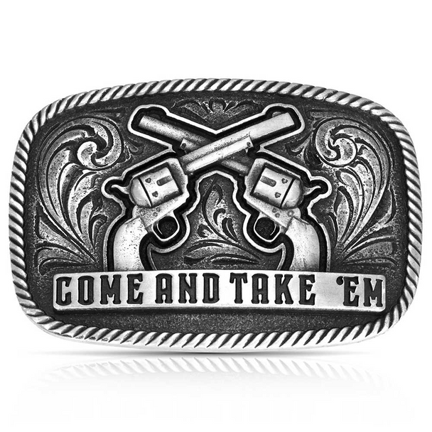 ATTITUDE BY MONTANA SILVERSMITHS FRONTIER SPIRIT BUCKLE - ACC BUCKLE  - A1065S